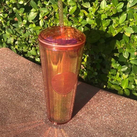 Starbucks Other - Beautiful🧡 Starbucks iridescent rose gold tumbler